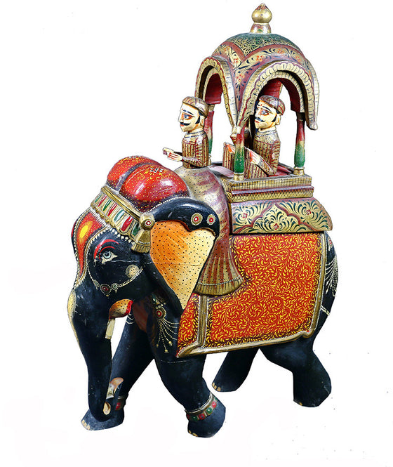 Palace Life: Hand Painted Vintage Elephant//Palace Life: Éléphant Vintage Peint à la Main