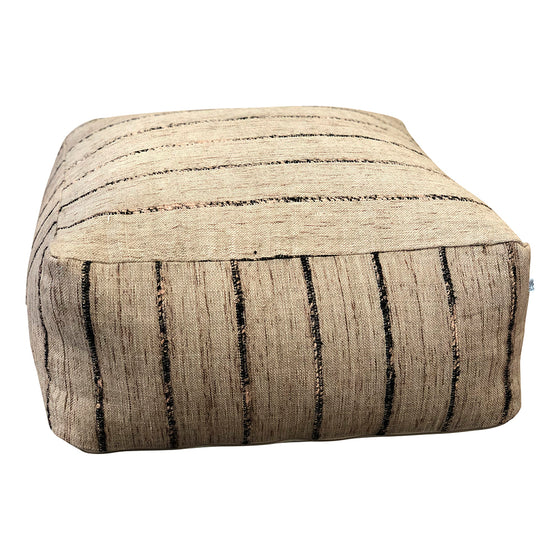 [[Large pouf : "beige tiger"///Grand pouf : "beige tiger"]]