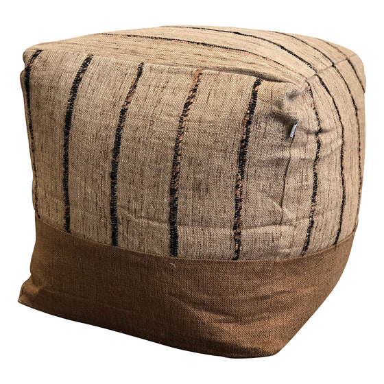 [[Small pouf : "beige tiger"///Petit pouf : "beige tiger"]]