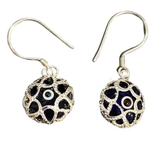  [[Sterling silver evil eye earring - blue///Boucle d'oreille mauvais oeil en argent sterling - bleue]]