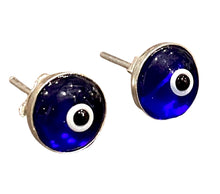  [[Sterling silver evil eye earring - blue///Boucles d'oreilles mauvais oeil en argent sterling - bleu]]