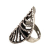 [[Silver plated adjustable ring///Bague réglable en métal argenté]]