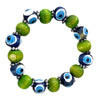 [[Evil eye wood bracelet///Bracelet en bois avec mauvais oeil]]