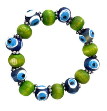  [[Evil eye wood bracelet///Bracelet en bois avec mauvais oeil]]