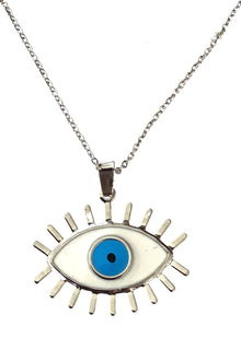  [[Evil eye enamel necklace///Collier en émail mauvais œil]]