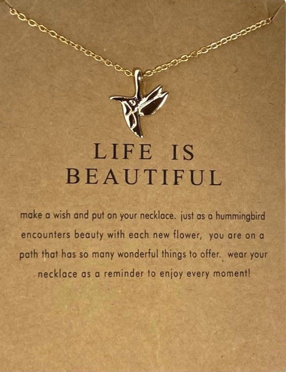 [[Hummingbird necklace///Collier colibri]]