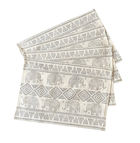 [[Elephant : Set of 4 table mats///Eléphant : Ensemble de 4 sets de table]]