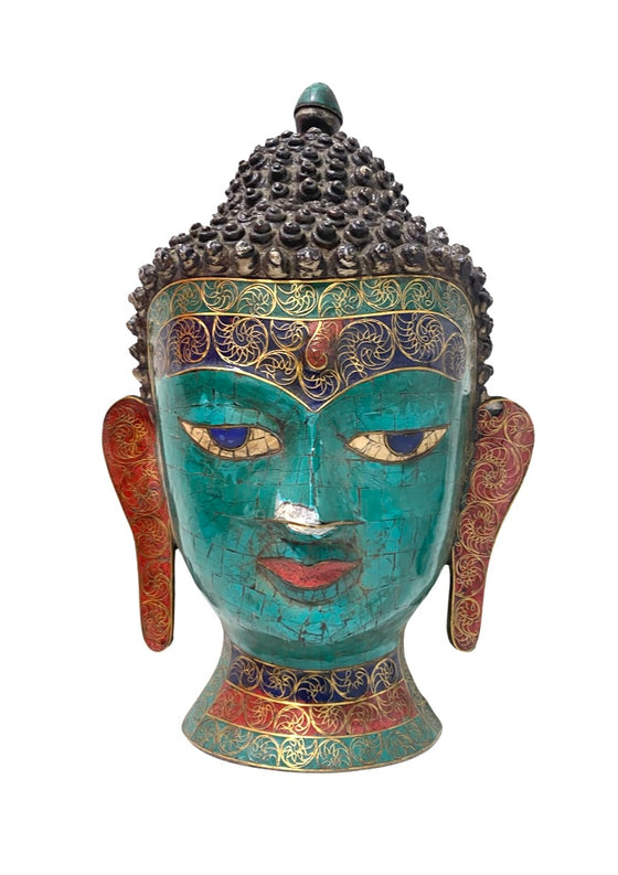 [[Antique Buddha mask///Masque antique de Bouddha]]