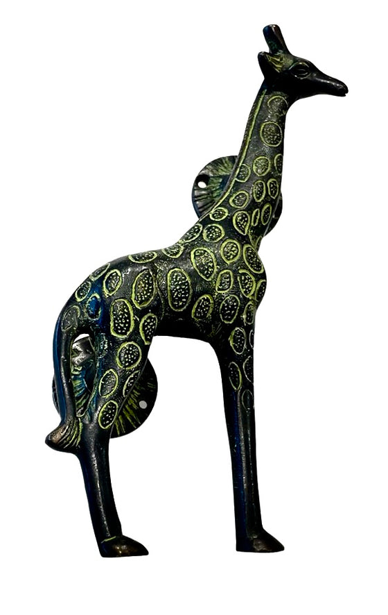 [[Giraffe brass door handle///Poignée de porte en forme de girafe]]