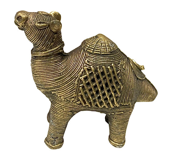 [[Bastar tribal art brass camel///Dromadaire en laiton de l'art tribal Bastar]]