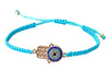 [[Hamsa knitted macrame bracelet///Bracelet en macramé tricoté Hamsa]]