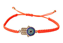  [[Hamsa knitted macrame bracelet///Bracelet en macramé tricoté Hamsa]]