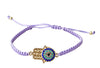 [[Hamsa knitted macrame bracelet///Bracelet en macramé tricoté Hamsa]]