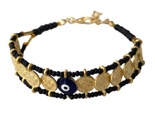  [[Evil eye coin bracelet///Bracelet de pièces de monnaie avec le mauvais œil]]