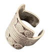 [[Silver plated adjustable ring///Bague réglable en métal argenté]]