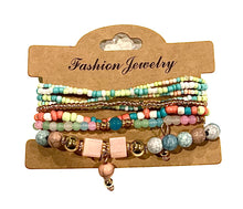  [[Set of bead bracelets - pastel///Jeu de bracelets en perles - pastel]]