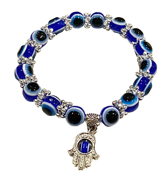 [[Evil eye and hamsa bracelet///Bracelet avec mauvais oeil et hamsa]]