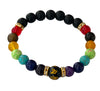 [[Healing chakra bracelet - black///Bracelet chakra de guérison - noir]]