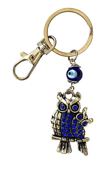  [[Evil eye metal owl key chain///Porte-clés en métal mauvais œil en forme d'hibou]]