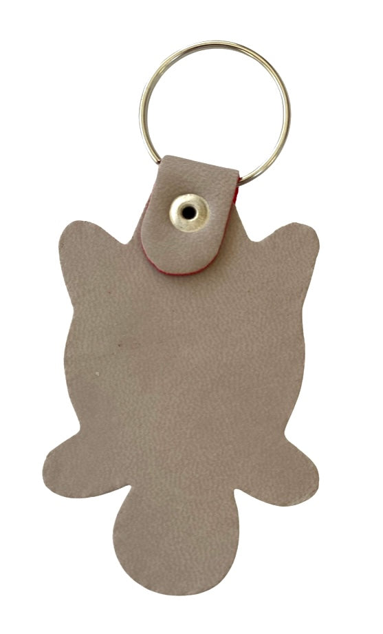 [[Evil eye leather turtle key chain///Porte-clés en cuir mauvais œil en forme de tortue]]