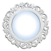 Large Antique White Mirror//Grand Miroir Blanc Antique