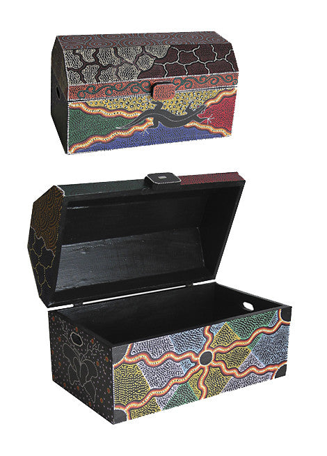 Balinese Hand painted Box//Boîte balinaise peinte à la main
