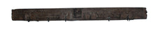  [[Old teak panel with hooks///Ancien panneau en teck avec crochets]]