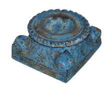  [[Jodhpur blue : Old pillar candle stand///Jodhpur blue : bougeoir avec ancien pilier]]