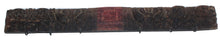  [[Old teak panel with hooks///Ancien panneau en teck avec crochets]]