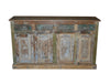 [[Reclaimed wood sideboard with 4 drawers and doors///Buffet en bois récupéré avec 4 tiroirs et portes]]