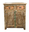 [[Pastel beige reclaimed wood cabinet///Armoire en bois recyclé beige pastel]]