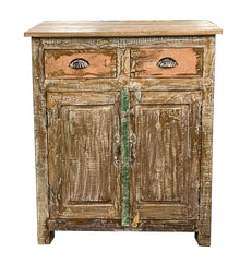  [[Pastel beige reclaimed wood cabinet///Armoire en bois recyclé beige pastel]]