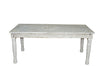 [[Whitewashed Jali dining table for 8///Table de salle à manger Jali blanchie à la chaux pour 8 personnes]]