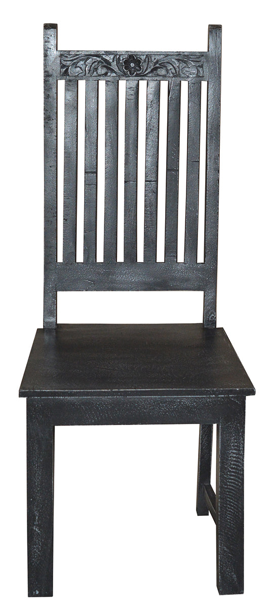 [[Charcoal Jali chair///Chaise Jali charbon]]