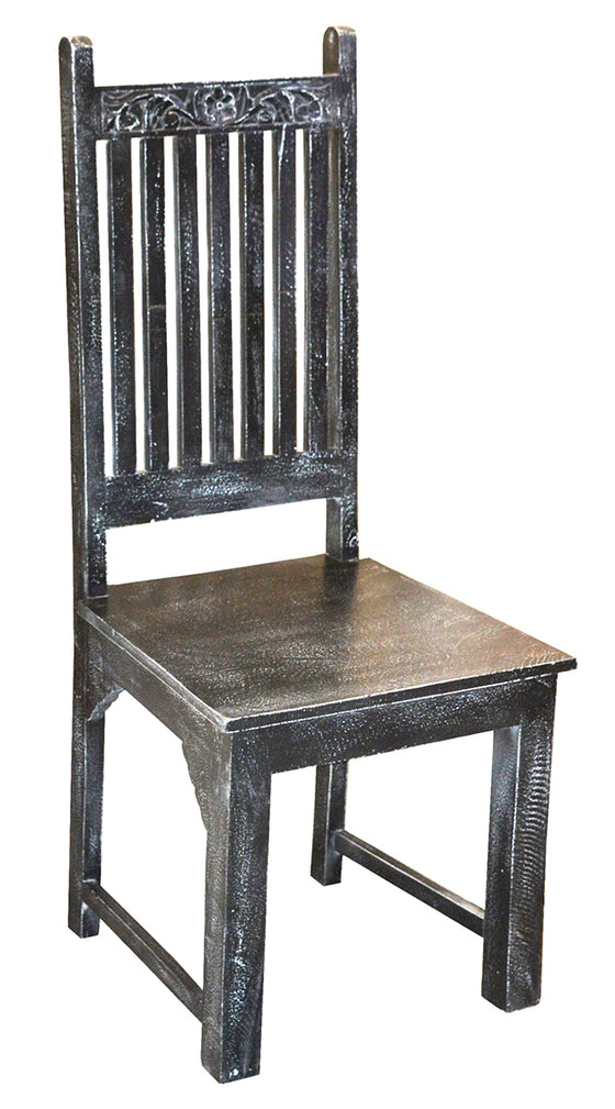 [[Charcoal Jali chair///Chaise Jali charbon]]