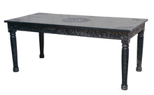  [[Charcoal Jali dining table for 8///Table de salle à manger Jali charbon pour 8 personnes]]