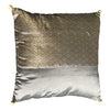 [[Silk and brocade cushion with pompoms///Coussin en soie et brocart avec pompons]]
