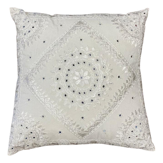 [[Cotton cushion with small mirrors///Coussin en cotton avec petits miroirs]]