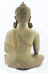 [[Vintage green and gold brass Buddha statue///Statue de Bouddha en laiton vert et or vintage]]