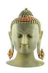[[Antique gray and gold brass Buddha///Buddha en laiton gris et or antique]]