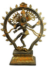 [[Antique black and gold dancing Shiva///Shiva dansante en laiton noir et doré antique]]