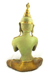 [[Vintage green and gold brass Vajradhara Buddha///Bouddha Vajradhara en laiton vert et doré vintage]]