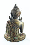 [[Filigran decorated brass Buddha statue///Statue de Buddha en laiton décorée de filigranes]]