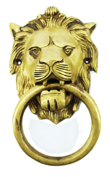  [[Lion brass door knocker///Heurtoir de porte en laiton en forme de lion]]