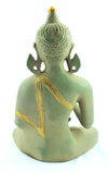 [[Antique gray and gold brass Buddha///Buddha en laiton gris et or antique]]