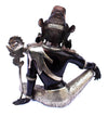 [[Black silver brass Indra statue///Statue de Indra en cuivre noir et argent]]