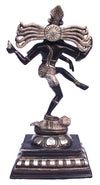 [[Black silver brass Dancing Shiva///Dancing Shiva en cuivre noir argenté]]