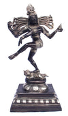 [[Black silver brass Dancing Shiva///Dancing Shiva en cuivre noir argenté]]