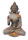 Antique gray and gold Buddha