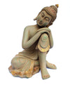 [[Antique green and gold brass Buddha///Buddha en laiton vert et or antique]]